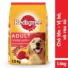 Thức ăn hạt cho chó trưởng thành pedigree vị bò 1.5kg